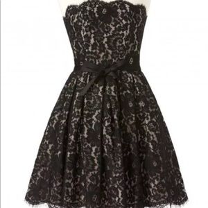 Black lace dress party dress